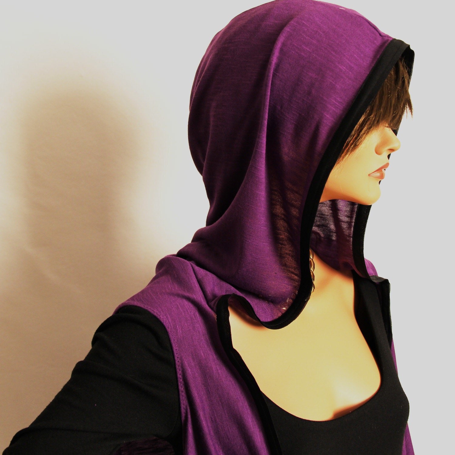 Purple Hoodie Vest