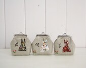 bridesmaid gifts...  hanging to dry -hand embroidered and stamped mini clasp purse - choose your own initial