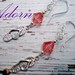 Sterling and Pink Flip Flop Earrings