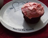 Personalized dishes, personalized gift, heart, sweetheart, your message, plates, true love