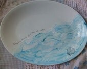 Personalized Platter, Wedding Gift, Anniversary Gift, Serving, Ocean, Sea, Sea shell, Couples gift, Serving, Dish