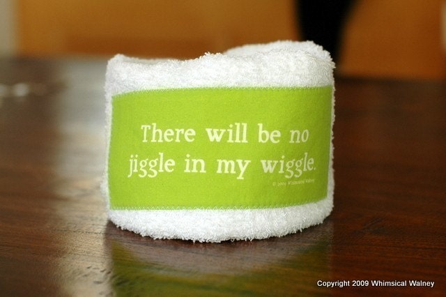 Humorous Workout Towel - No jiggle in the wiggle