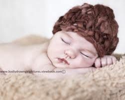 Beanie Hat CROCHET PATTERN, Newborn Thick and Thin Beanie Hat, Photography Prop, Instant Download