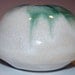 Pottery Vase with Green and Buttermilk Glazes