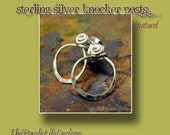 Spiral Sterling Silver Knocker Posts, natural, ThePurpleLilyDesigns