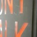 Vintage Glass DONT WALK street traffic sign