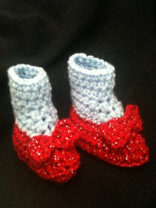 Newborn Ruby Slipper Booties