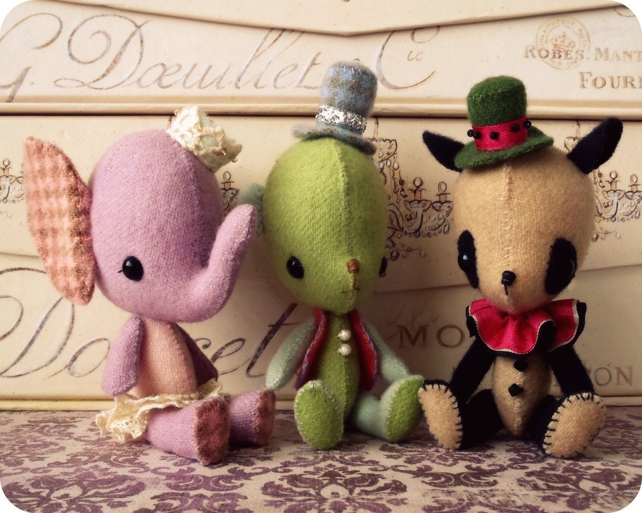 Circus Stufflings PDF Pattern - Elephant, Dog and Bear PDF Pattern