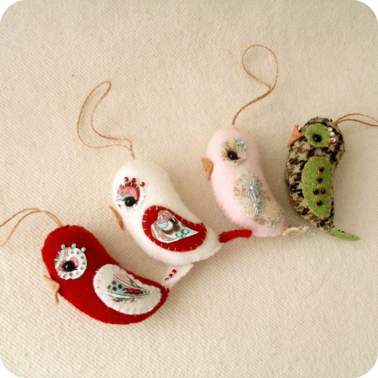Love Bird Ornament PDF Pattern