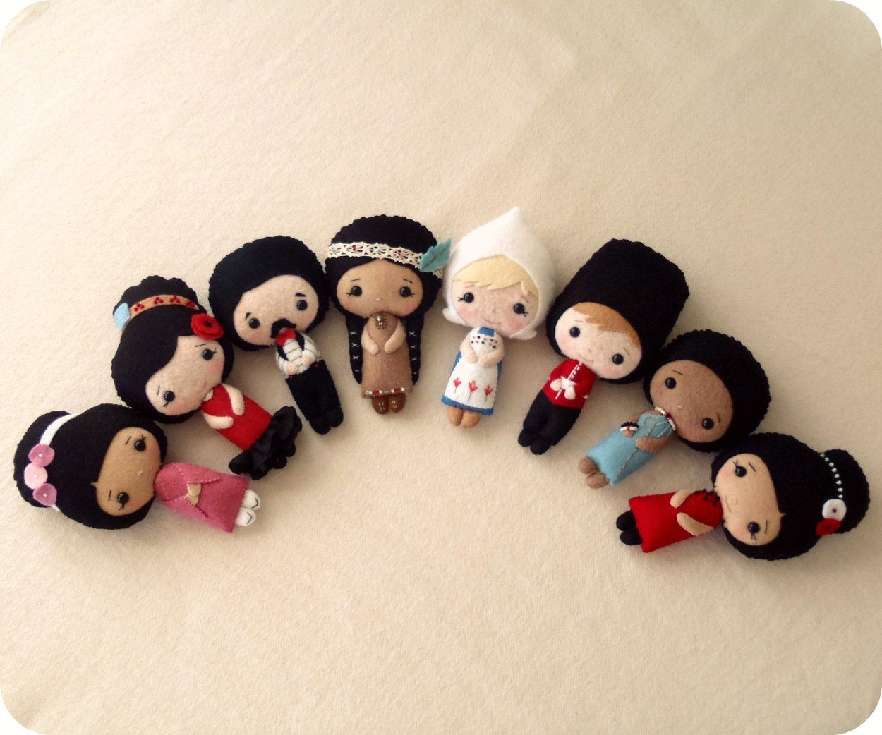 International Dolls pdf Patterns - You Choose Four