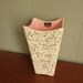 Vintage Kenwood Vase Mid Century Splatter Pink and Gold