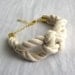 sailor knot bracelet in natural and gold