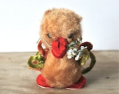 Vintage Duckling Plush With Chenille
