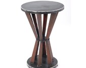 Side Table Industrial Reclaimed Steel Angles