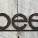 BEE Word Sign Handmade Recycled Farm Machinery