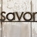 Recycled Farm Metal SAVOR Sign