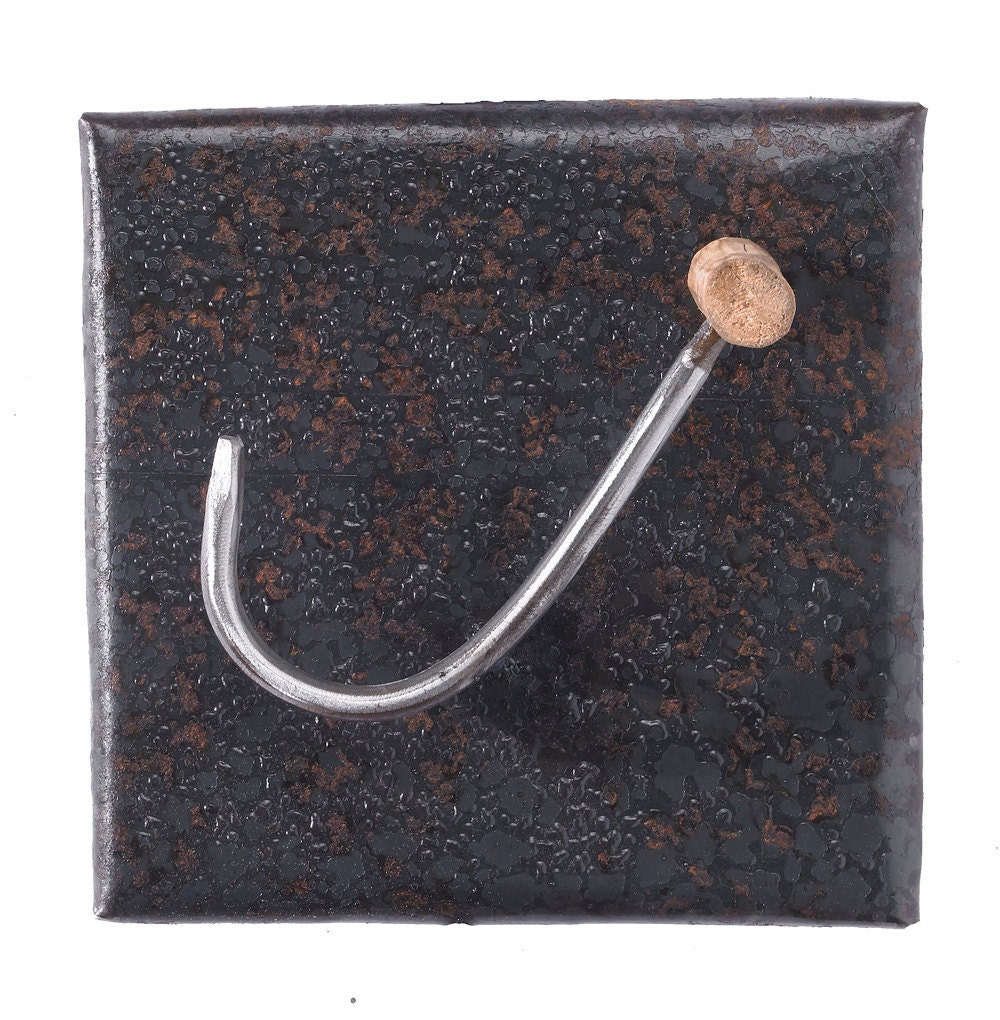 Art Metal Wall Sculpture Fish Hook
