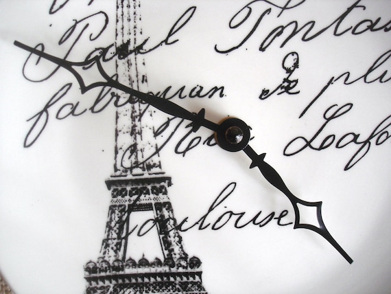 French Scenes Clock-A Vintage-Inspired Piece by burlap and blue