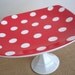 Cake Stand / Cupcake Stand / Dessert Pedestal-Red Dottie-As Featured in BRIDES Magazine