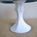 Wedding Gift / Cupcake Stand / Cake Stand-Teal Blue Swirl-As Featured in BRIDES Magazine