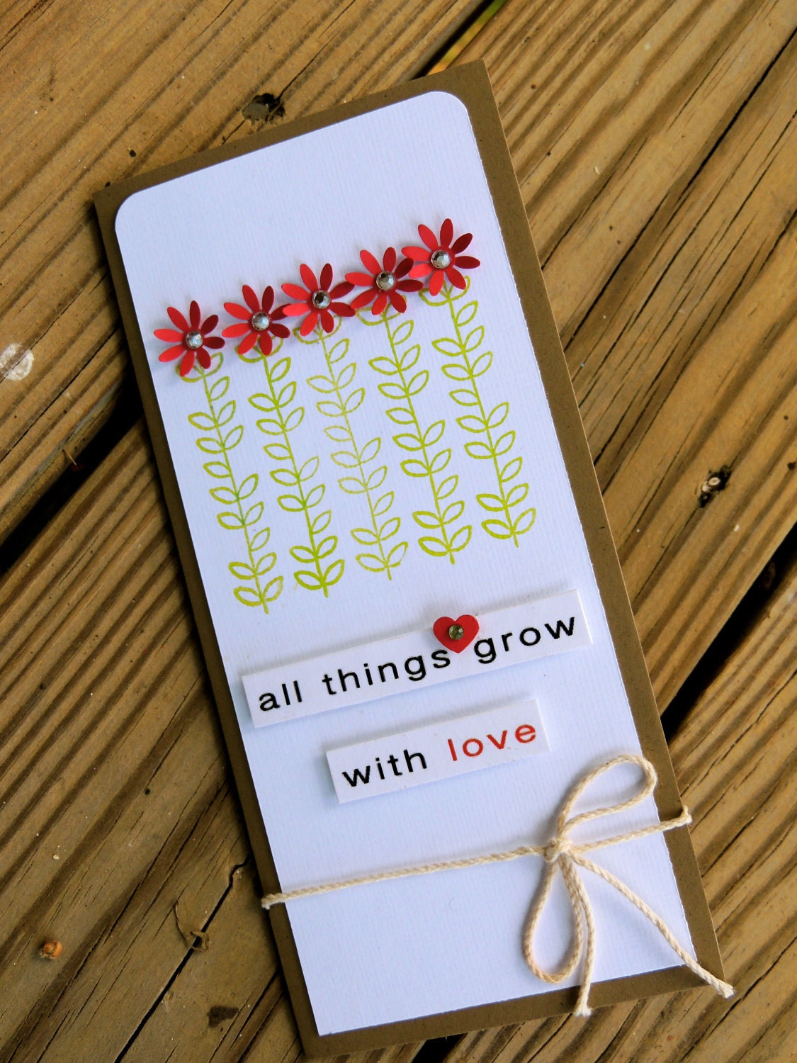 All thing grow with Love Greeting Card
