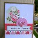 With love greeting card, vintage style love card