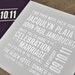 Silver Foil Embossed Invitation