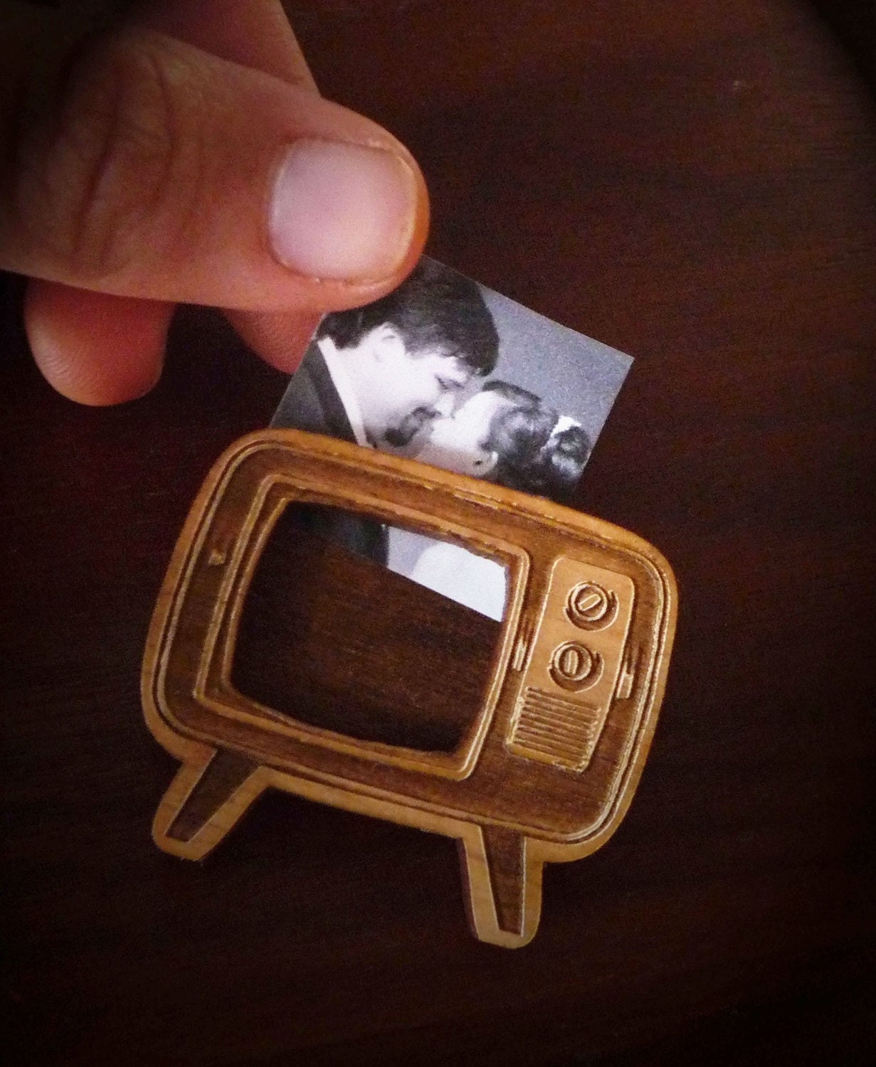Retro TV Brooch (Photo Brooch)