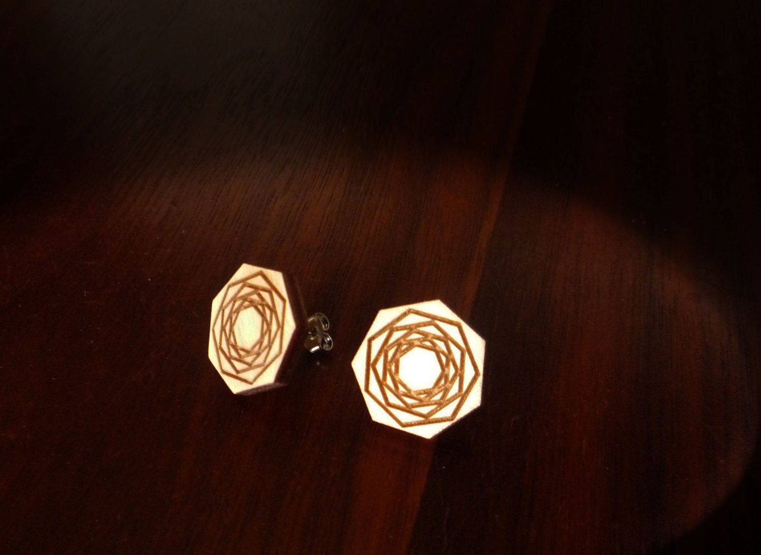 Heptagon Earrings