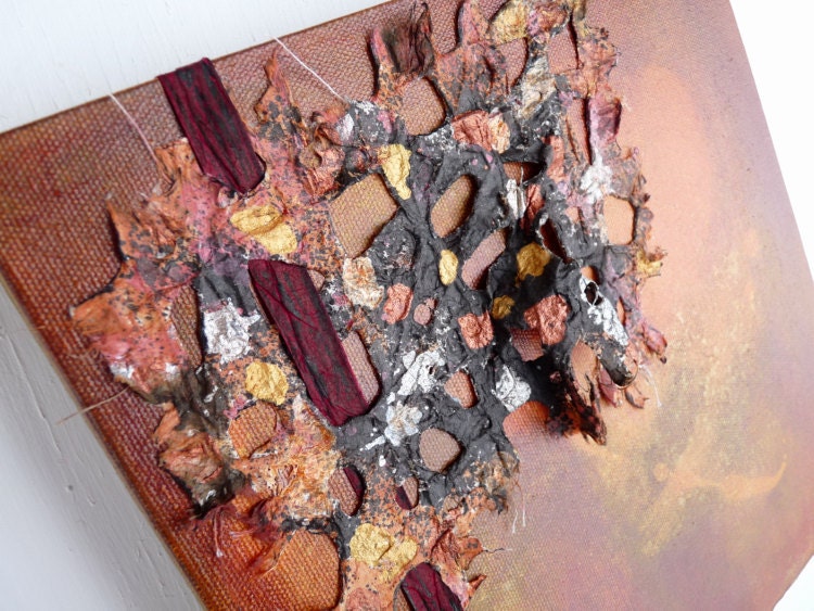 Mixed Media Original, Emerge , Acrylic on Canvas, Home Decor, Original Art, Wall Art