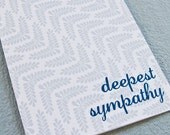 Laurel Pattern, Deepest Sympathy Card