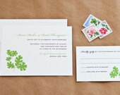 Oak Wedding Invitation and Rsvp