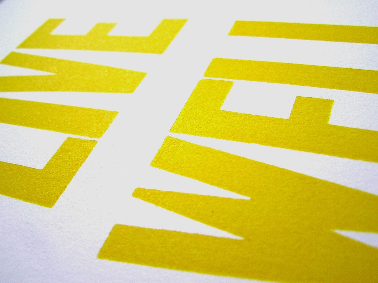 Letterpress Prints - Live Well, Laugh Often, Love Much (set of 3), Sunshine Yellow