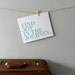 Inspirational Art Print, Seafoam Blue, Find Joy in the Journey Letterpress Poster
