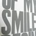 Poster, Gray Baby Nursery, So Many of My Smiles Begin with You Letterpress Print, 11 x 17 Typography