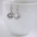 Wedding Jewelry Bridesmaid Jewelry Set of 5 Round Cubic Zirconia Earrings Silver Bridesmaid Earrings