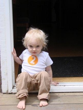 I'm Two--Circle Hand Painted Birthday Shirt