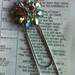 Giant Paperclip Jeweled Butterfly Embellished Bookmark