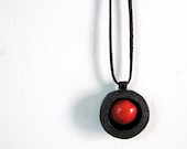 Indian jewelry - Seed jewelry - Seed Necklace - Tribal jewelry - Unisex necklace - Indian, geometric - Black, Red, Orange, white