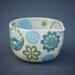 Ceramic Mixing Bowl Retro Aqua Design