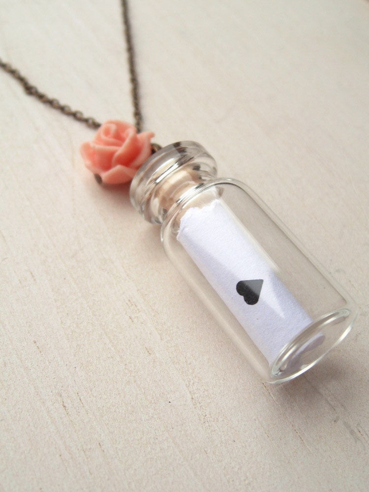 love letter in a bottle. by handmadebybluebird on Etsy