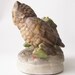 vintage owl home decor porcelain figurine retro contemporary style woodland bird brown green nature