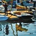 Santa Barbara Harbor XV - Original Oil Painting - 6x6