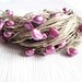 Natural Purple Pearls Necklace Garnet Amethyst Linen Multistrand Necklace Bracelet Set Midsummer Night's Dream