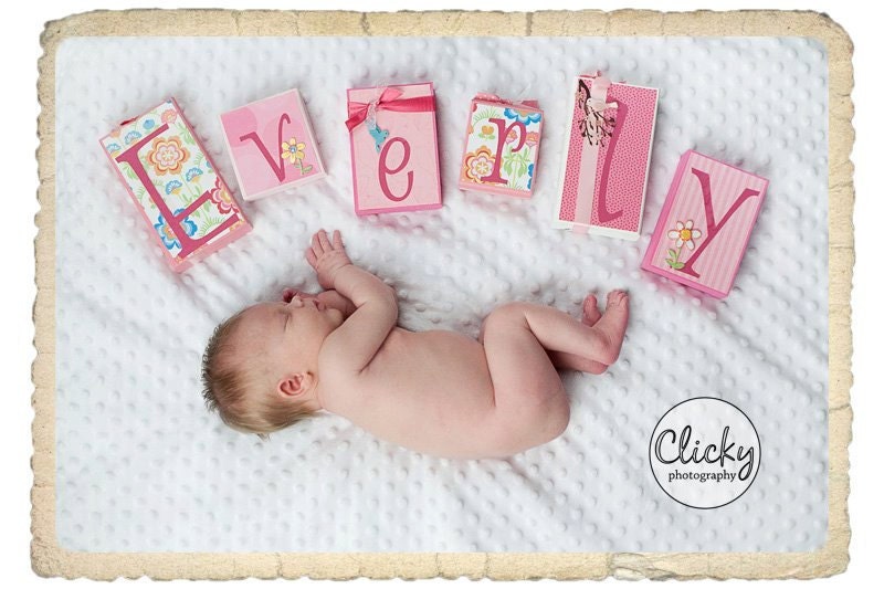 Custom Wooden NAME Blocks - Personalized for BABIES, boys, girls, photo shoots, birthdays, baby showers and room decor