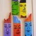 Men of Color Series, Yellow Dude on Reclaimed Fence Board