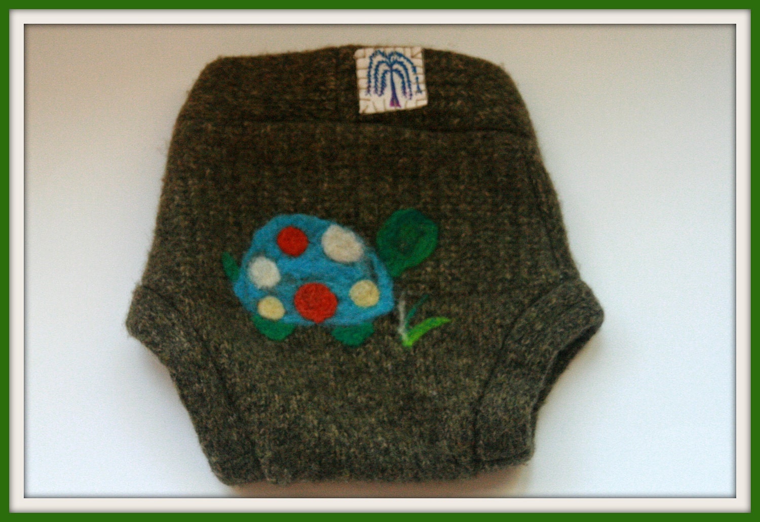 Size Medium Recycled Sweater Wool Diaper Cover