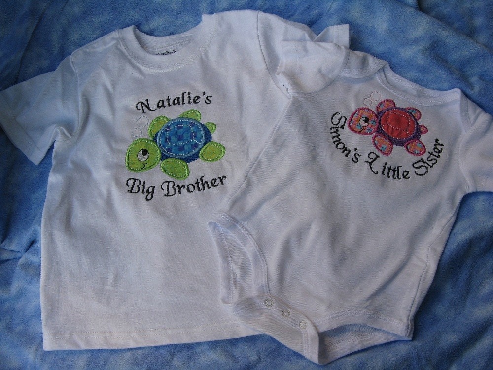 Big and Little Sibling onesie and Shirts (Custom)