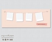 Facebook Timeline Cover Photoshop Template - INSTANT DOWNLOAD