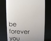 be forever you note card